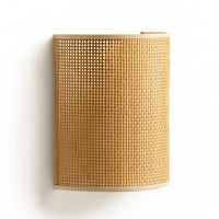Applique Murale Rotin Naturel – Style Bohème & Scandinave