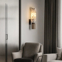 Applique murale marbre design – Luminaire mural moderne pour salon, chambre ou couloir