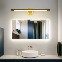 Applique murale rétro en laiton massif – Lampe LED décorative miroir salle de bain