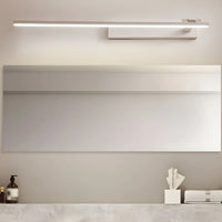 Applique murale Salle de bain LED orientable – design linéaire noir ou blanc