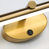 Applique murale salle de bain LED, éclairage miroir, interrupteur tactile, finition noire ou dorée