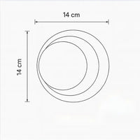 Applique murale LED rotative 360° – Design moderne en aluminium
