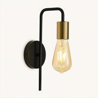 Applique Murale Métal Minimaliste – Miroir, Couloir ou Chambre – E27 Ampoule LED/Edison
