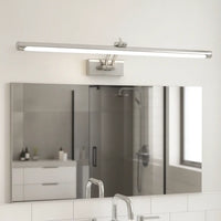 Applique murale salle de bain LED rectangulaire – finition argent, chromée, dorée, noire