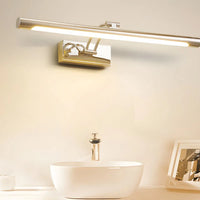 Applique murale salle de bain LED rectangulaire – finition argent, chromée, dorée, noire