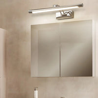Applique murale salle de bain LED rectangulaire – finition argent, chromée, dorée, noire