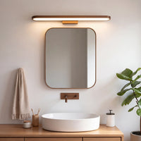 Applique Murale Salle de Bain Marron – Éclairage LED Design Fin Moderne