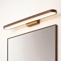 Applique Murale Salle de Bain Marron – Éclairage LED Design Fin Moderne