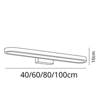 Applique Murale Salle de Bain Marron – Éclairage LED Design Fin Moderne