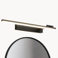 Applique murale Salle de bain LED orientable – design linéaire noir ou blanc