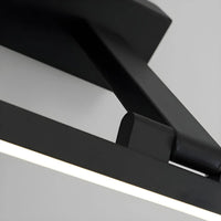 Applique murale Salle de bain LED orientable – design linéaire noir ou blanc