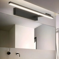 Applique murale Salle de bain LED orientable – design linéaire noir ou blanc
