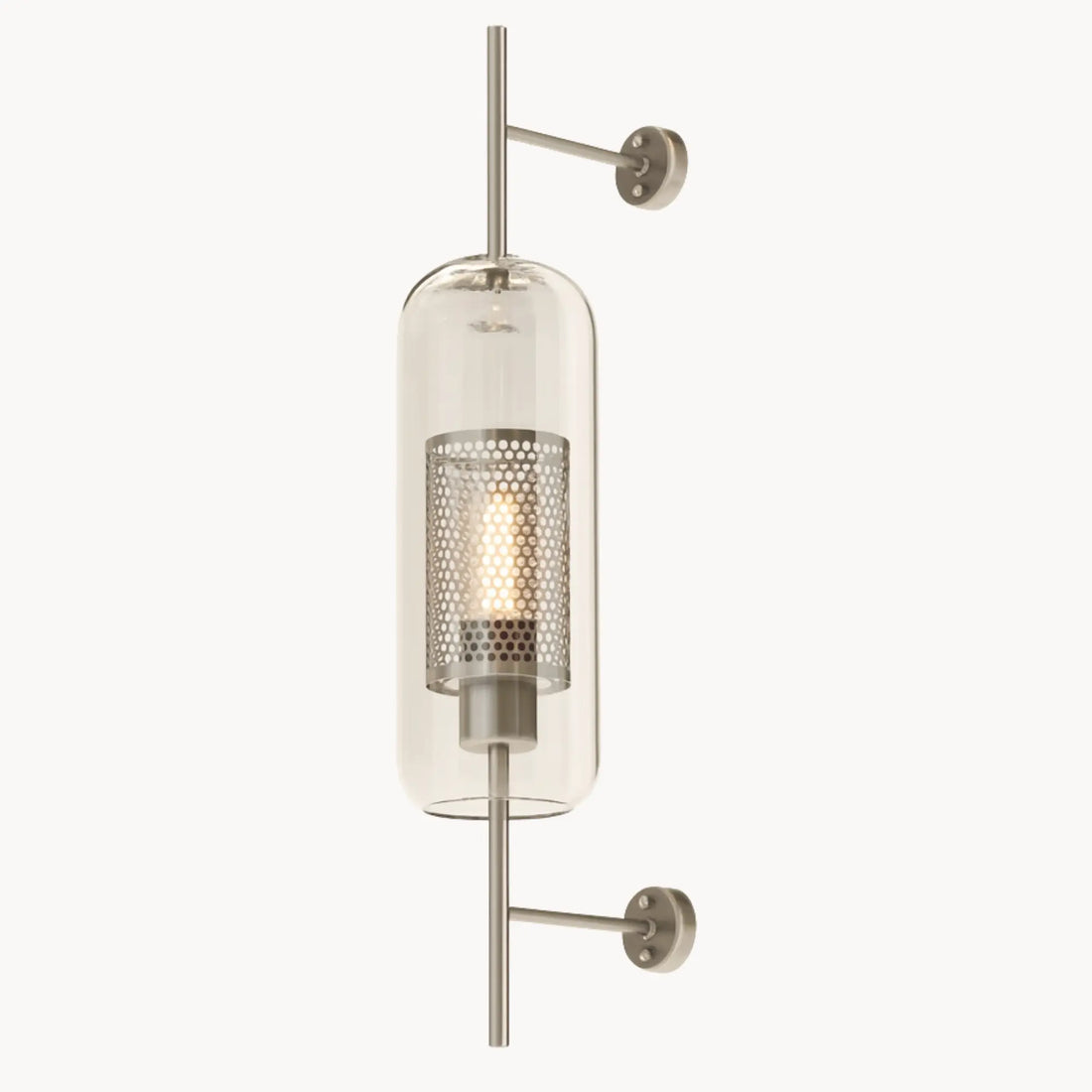 Applique murale moderne en verre – design tube vertical ajouré